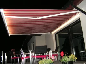 Makiza tarasowa tendabox z panelem LED montaz 2